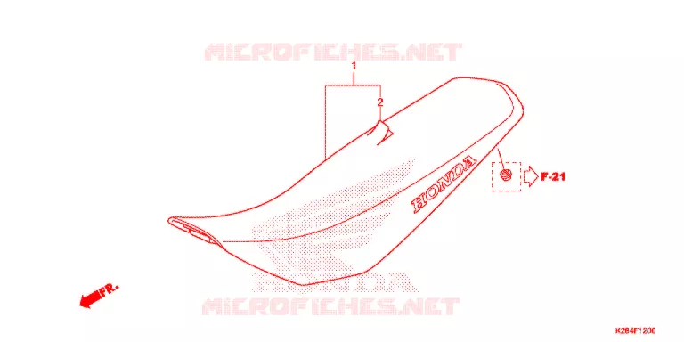 SELLE Honda MOTO 125 CRF 2015  CRF125FBF