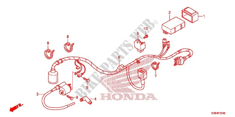 FAISCEAU DES FILS pour Honda CRF 125 F BIG WHEELS de 2016