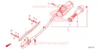 SILENCIEUX D'ECHAPPEMENT pour Honda CRF 125 F de 2015
