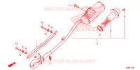 SILENCIEUX D'ECHAPPEMENT pour Honda CRF 125 F de 2015