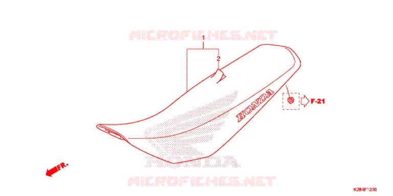 SELLE Honda MOTO 125 CRF 2016  CRF125FG