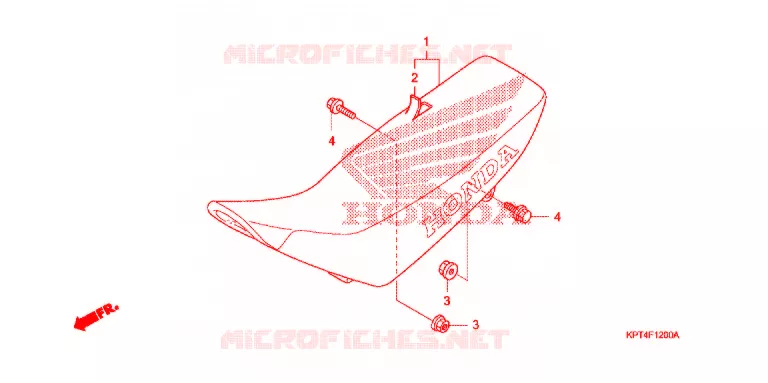 SELLE Honda MOTO 150 CRF 2004  CRF150F4