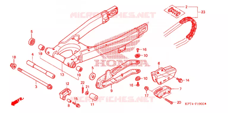 BRAS OSCILLANT Honda MOTO 150 CRF 2005  CRF150F5