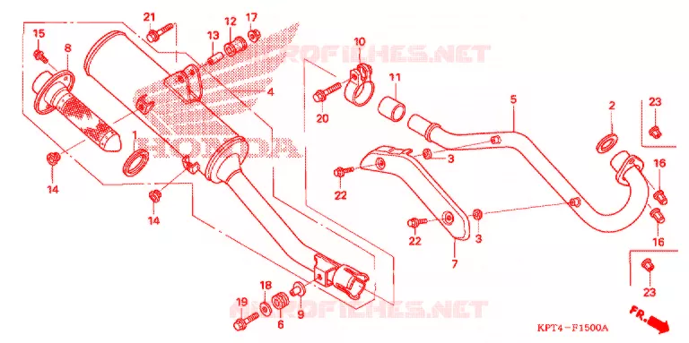SILENCIEUX D'ECHAPPEMENT Honda MOTO 150 CRF 2006  CRF150F6
