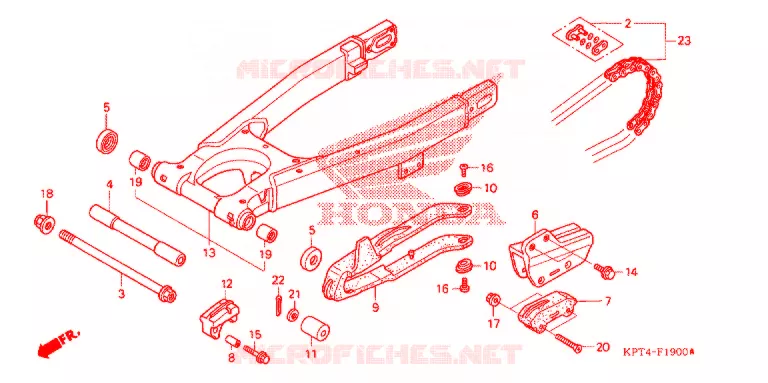 BRAS OSCILLANT Honda MOTO 150 CRF 2008  CRF150F8