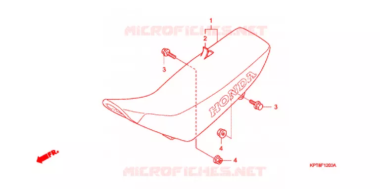 SELLE Honda MOTO 150 CRF 2009  CRF150F9