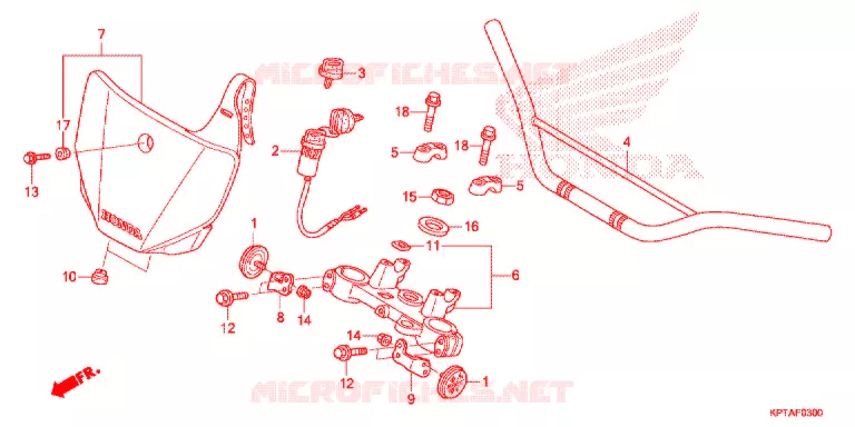GUIDON - TE DE FOURCHE Honda MOTO 150 CRF 2012  CRF150FC