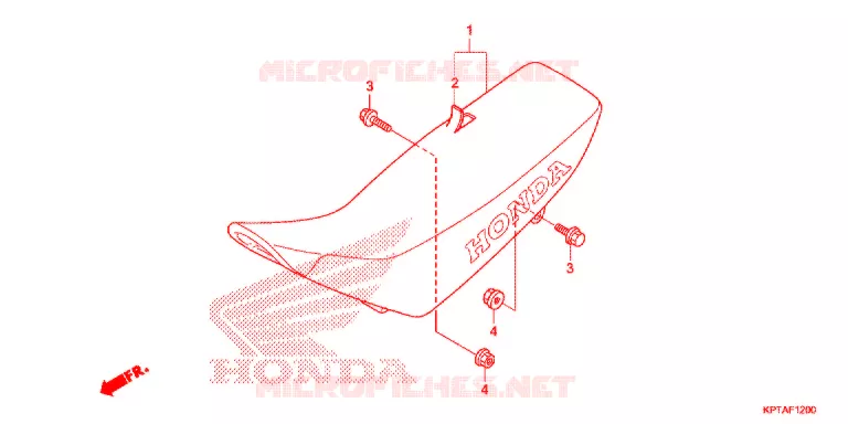 SELLE Honda MOTO 150 CRF 2012  CRF150FC