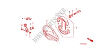 FLASQUE   MACHOIRES DE FREIN ARRIERE pour Honda CRF 150 F de 2012