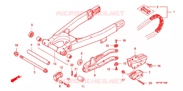 BRAS OSCILLANT Honda MOTO 150 CRF 2012  CRF150FC