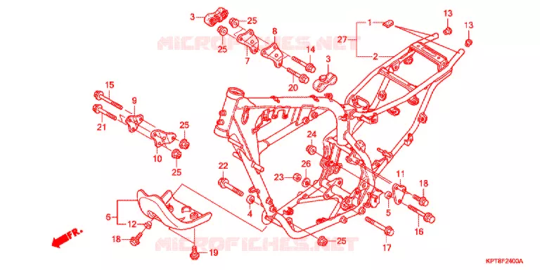 CADRE Honda MOTO 150 CRF 2013  CRF150FC
