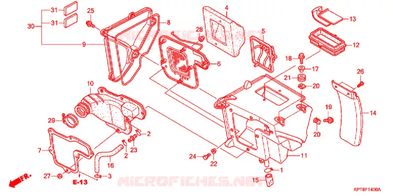 FILTRE A AIR Honda MOTO 150 CRF 2012  CRF150FC