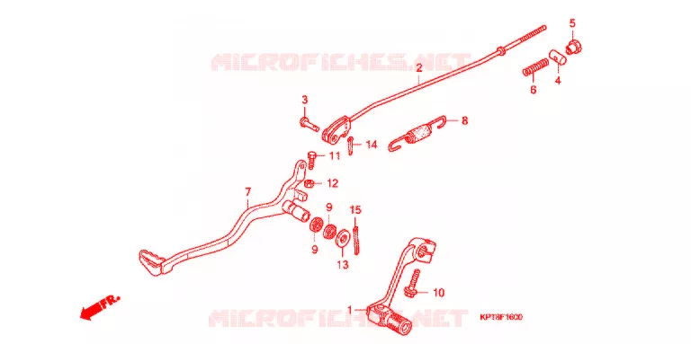 PEDALE Honda MOTO 150 CRF 2013  CRF150FC