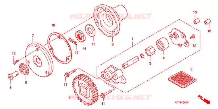 POMPE A HUILE Honda MOTO 150 CRF 2013  CRF150FC