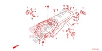 GARDE BOUE ARRIERE pour Honda CRF 150 F de 2013