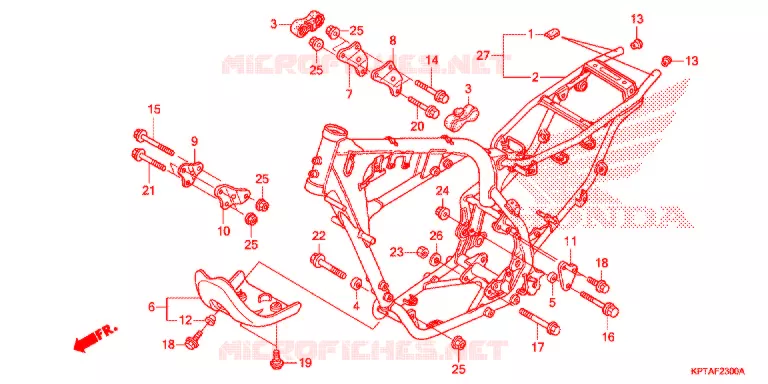 CADRE Honda MOTO 150 CRF 2013  CRF150FD