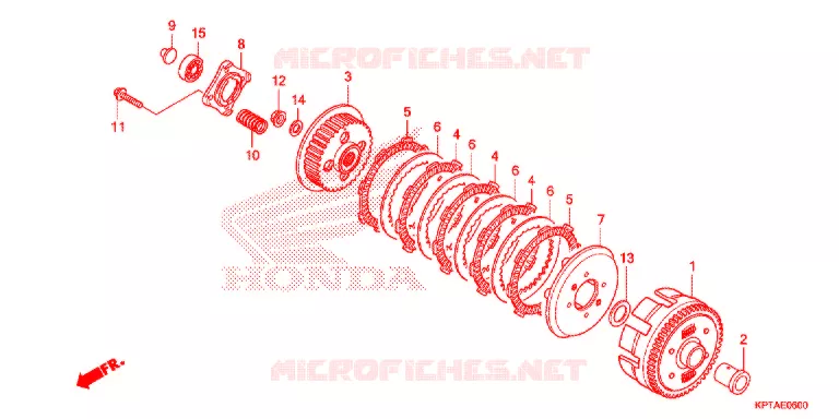 EMBRAYAGE Honda MOTO 150 CRF 2013  CRF150FD