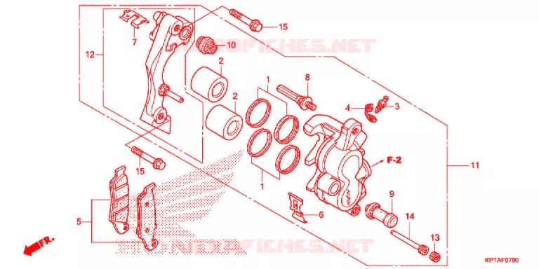 ETRIER DE FREIN AVANT Honda MOTO 150 CRF 2013  CRF150FD
