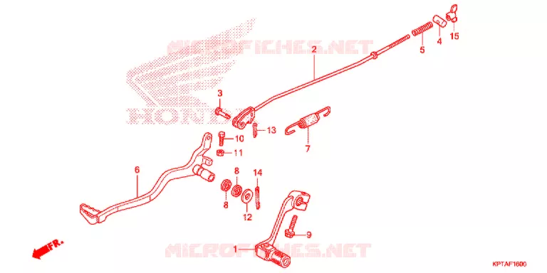 PEDALE Honda MOTO 150 CRF 2003  CRF150F3