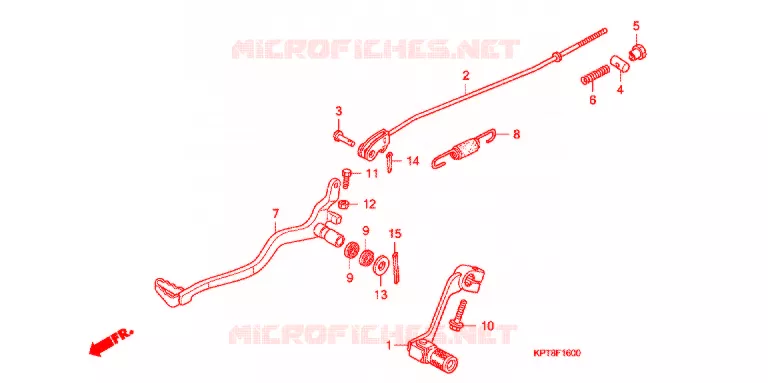 PEDALE Honda MOTO 150 CRF 2015  CRF150FF