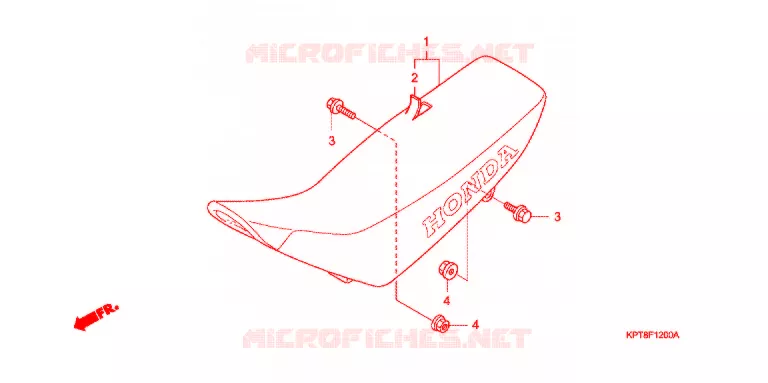 SELLE Honda MOTO 150 CRF 2017  CRF150FF