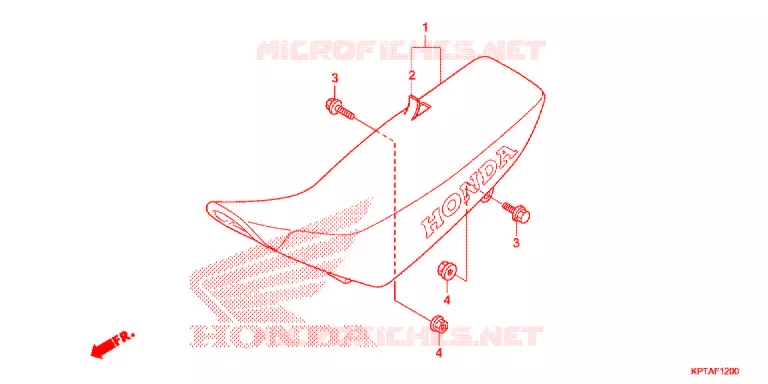 SELLE Honda MOTO 150 CRF 2016  CRF150FG