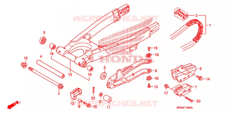 BRAS OSCILLANT Honda MOTO 230 CRF 2003  CRF230F3