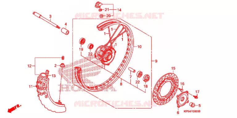 ROUE AVANT Honda MOTO 230 CRF 2003  CRF230F3