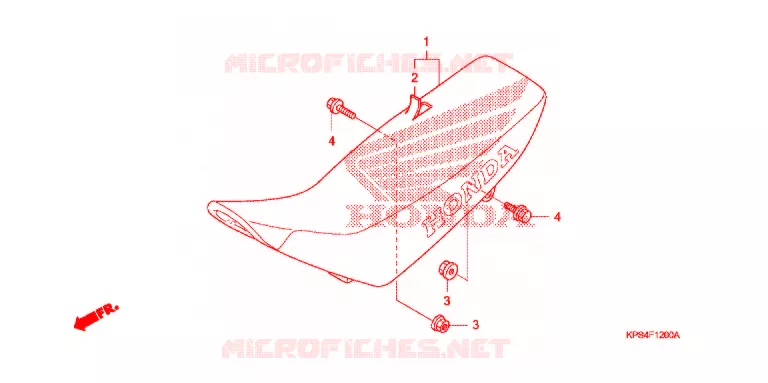 SELLE Honda MOTO 230 CRF 2003  CRF230F3