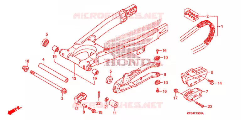 BRAS OSCILLANT Honda MOTO 230 CRF 2004  CRF230F4