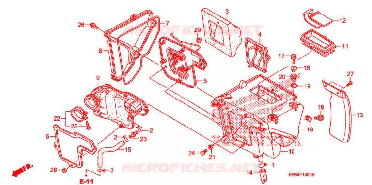 FILTRE A AIR Honda MOTO 230 CRF 2004  CRF230F4