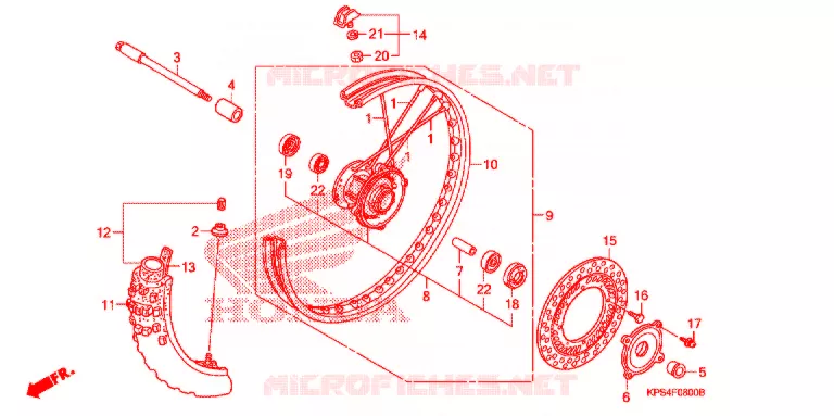 ROUE AVANT Honda MOTO 230 CRF 2004  CRF230F4