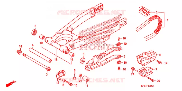 BRAS OSCILLANT Honda MOTO 230 CRF 2006  CRF230F6
