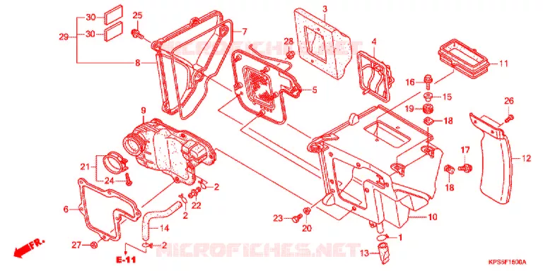 FILTRE A AIR Honda MOTO 230 CRF 2007  CRF230F7