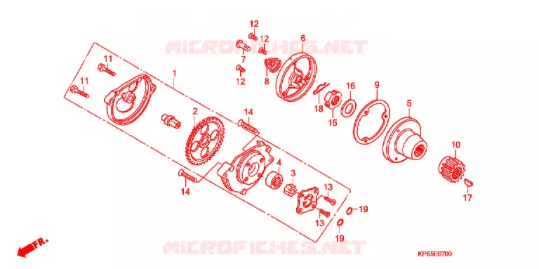 POMPE A HUILE Honda MOTO 230 CRF 2007  CRF230F7