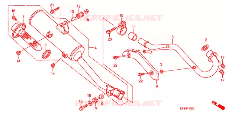 SILENCIEUX D'ECHAPPEMENT Honda MOTO 230 CRF 2007  CRF230F7