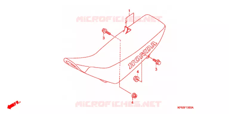 SELLE Honda MOTO 230 CRF 2009  CRF230F9