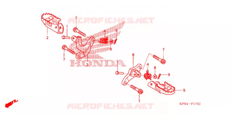 REPOSE PIED Honda MOTO 230 CRF 2009  CRF230F9