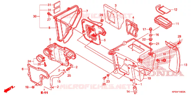 FILTRE A AIR Honda MOTO 230 CRF 2012  CRF230FC