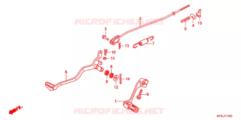 PEDALE Honda MOTO 230 CRF 2012  CRF230FC