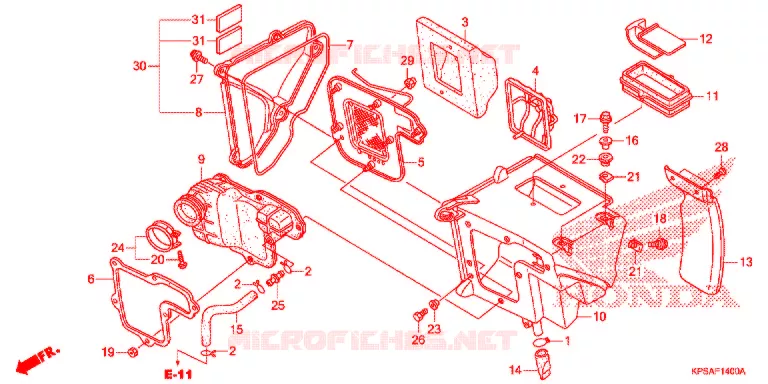 FILTRE A AIR Honda MOTO 230 CRF 2013  CRF230FD