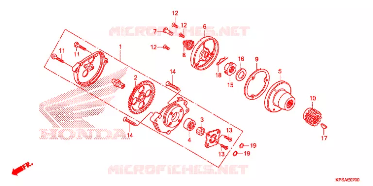 POMPE A HUILE Honda MOTO 230 CRF 2013  CRF230FD