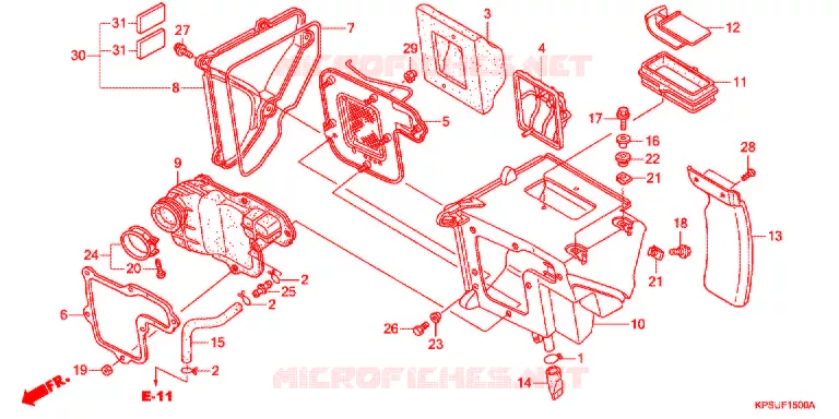 FILTRE A AIR Honda MOTO 230 CRF 2013  CRF230FD