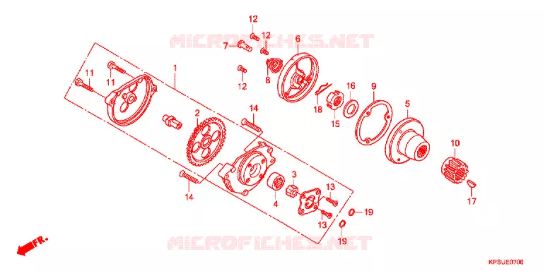 POMPE A HUILE Honda MOTO 230 CRF 2013  CRF230FD