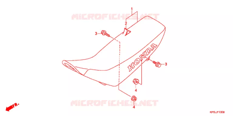 SELLE Honda MOTO 230 CRF 2013  CRF230FD
