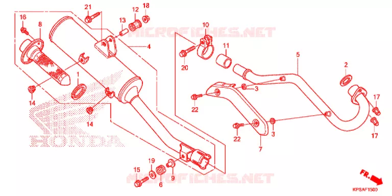 SILENCIEUX D'ECHAPPEMENT Honda MOTO 230 CRF 2014  CRF230FE
