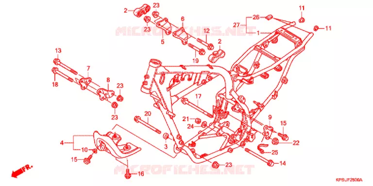 CADRE Honda MOTO 230 CRF 2021  CRF230FF