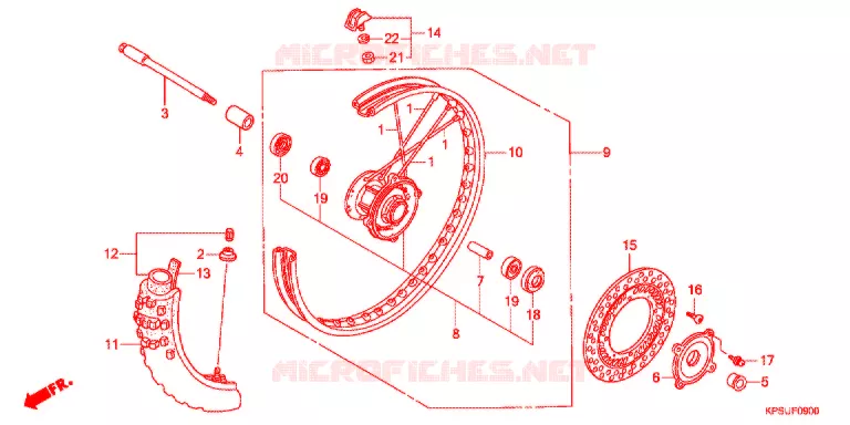 ROUE AVANT Honda MOTO 230 CRF 2021  CRF230FF