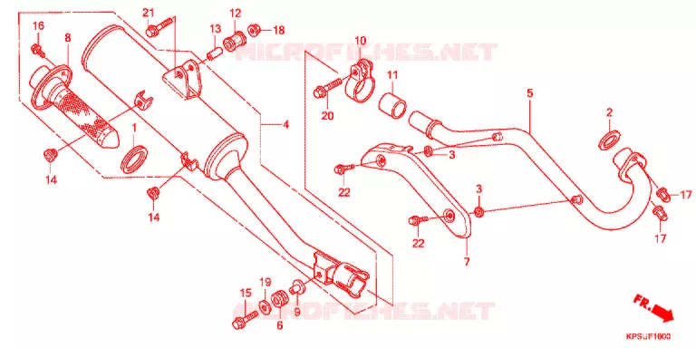 SILENCIEUX D'ECHAPPEMENT Honda MOTO 230 CRF 2017  CRF230FF