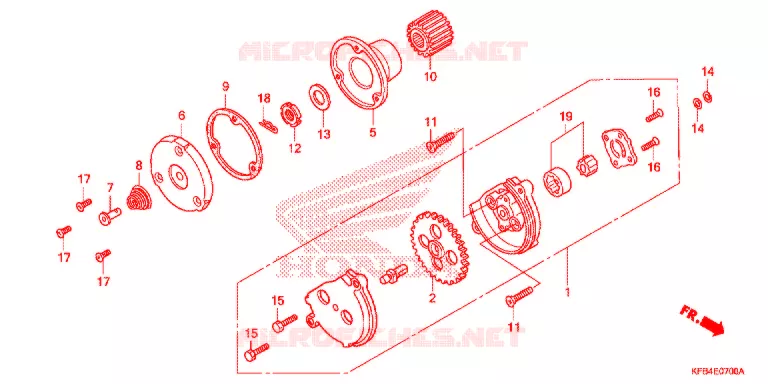 POMPE A HUILE Honda MOTO 230 CRF 2009  CRF230L9